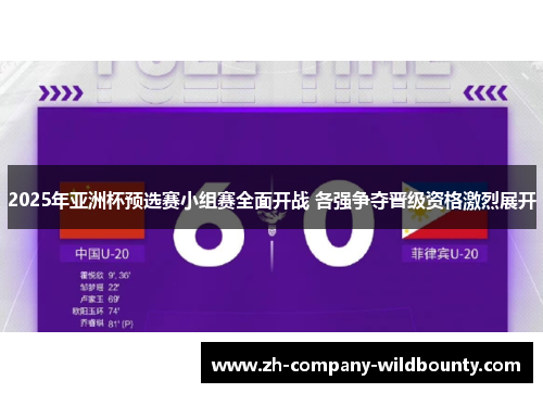 2025年亚洲杯预选赛小组赛全面开战 各强争夺晋级资格激烈展开